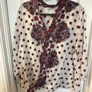 Liz Claiborne Wrap Blouse-XL